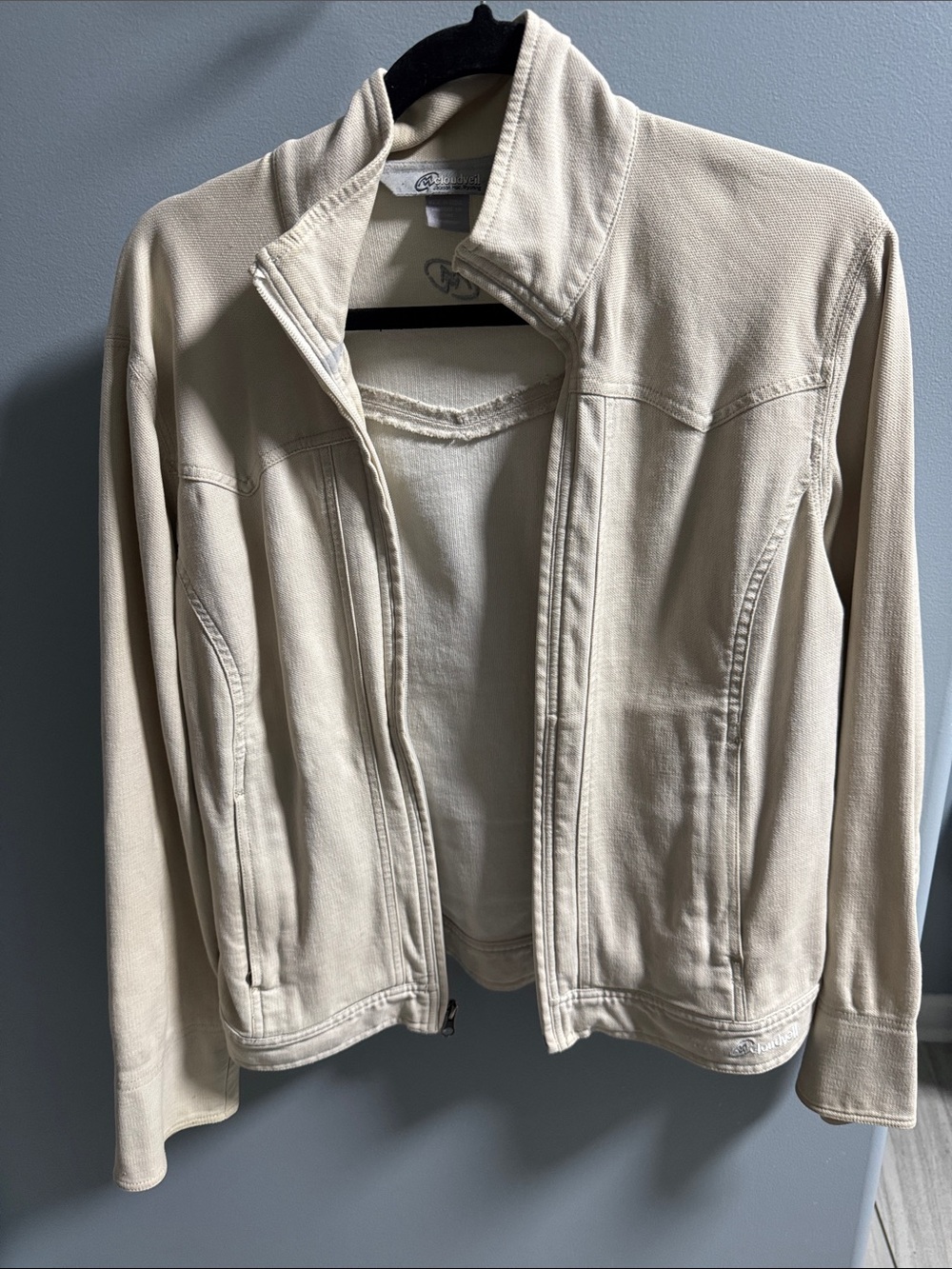 Cloudveil Beige Women's Jacket - Casual Zip-Front Coat